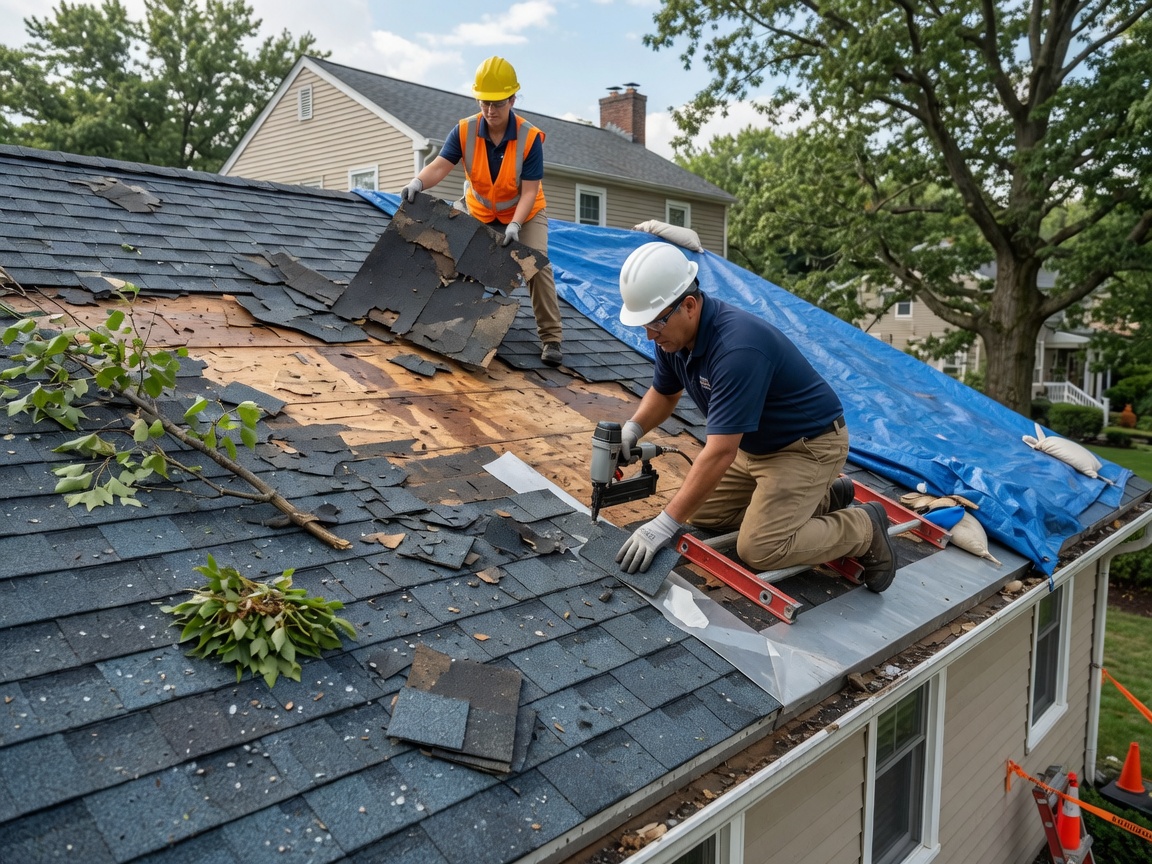 Storm damage repair services