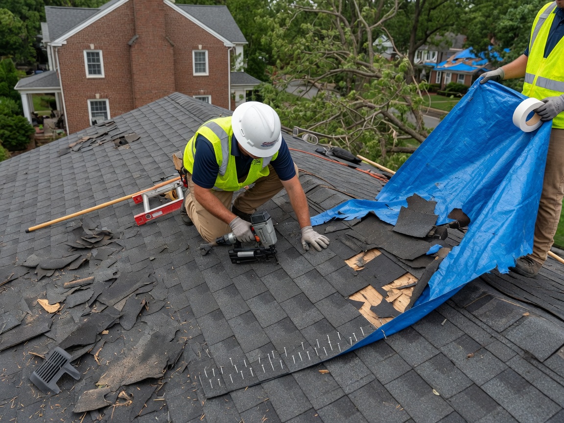 Wind damage repair services